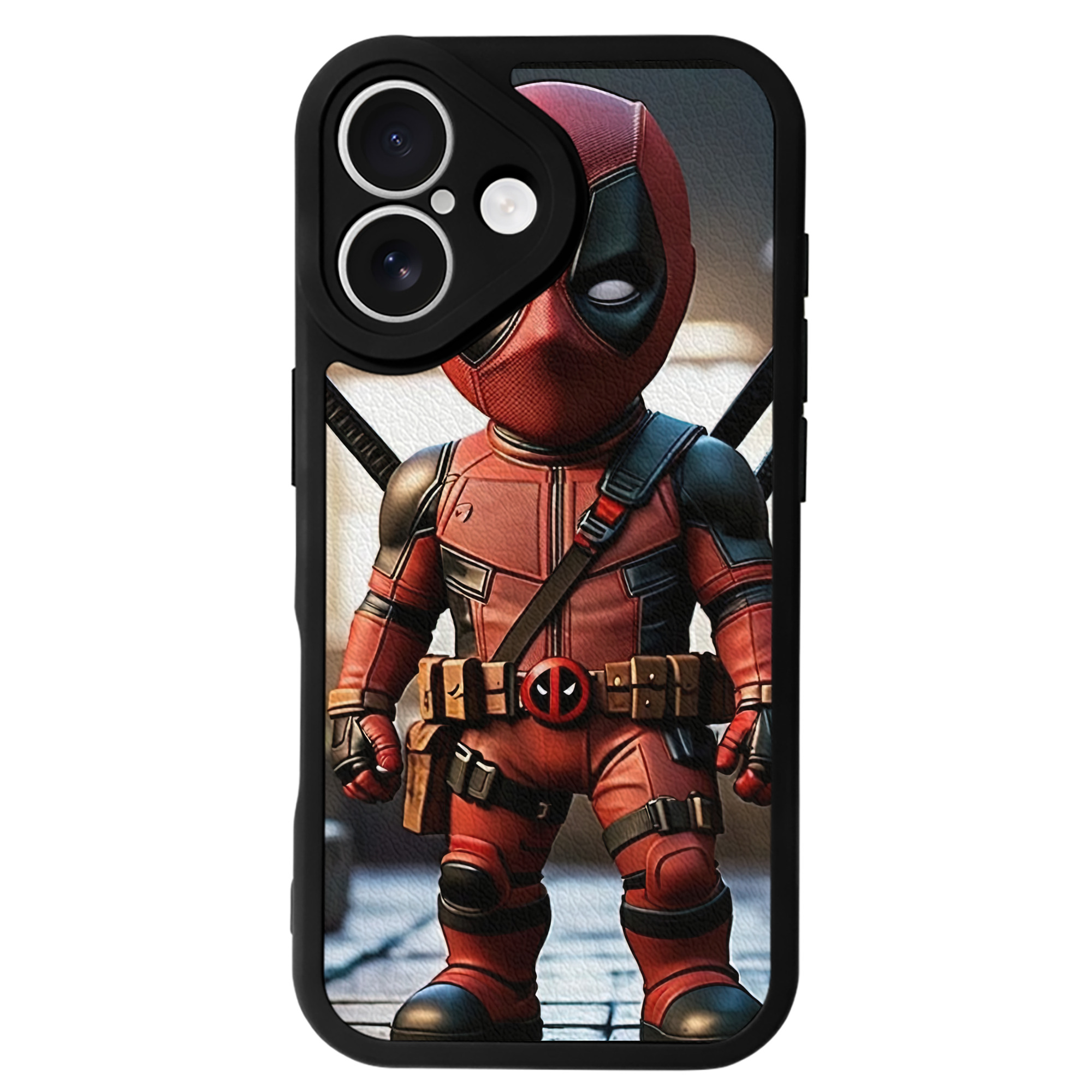 Deadpool デッドプール 【iPhone 16シリーズ対応】シリコンスマホケース（レザー調） 材質：シリコン
